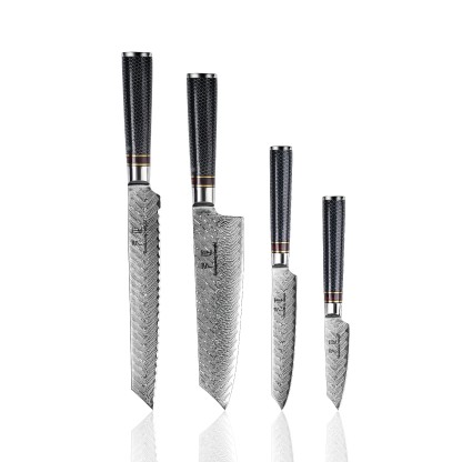 8'' VG10 Steel Damascus Aluminum Alloy with Resin Handle Kiritsuke Knife