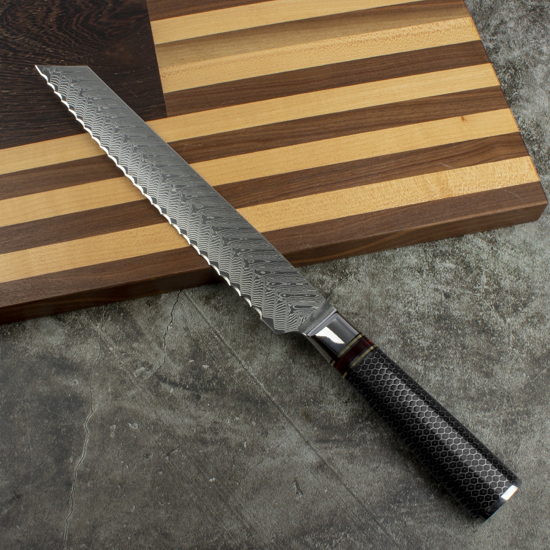 8'' VG10 Steel Damascus Aluminum Alloy with Resin Handle Kiritsuke Knife