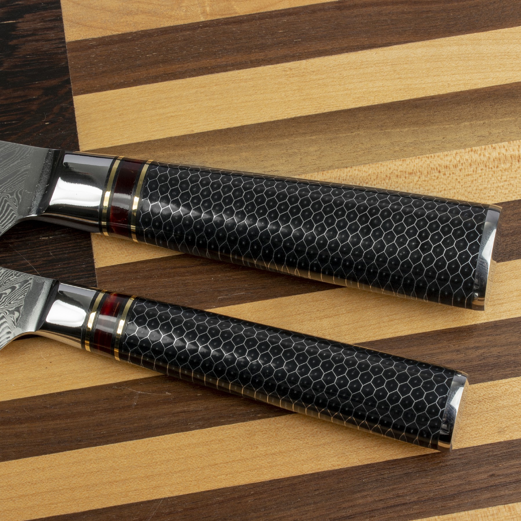 8'' VG10 Steel Damascus Aluminum Alloy with Resin Handle Kiritsuke Knife