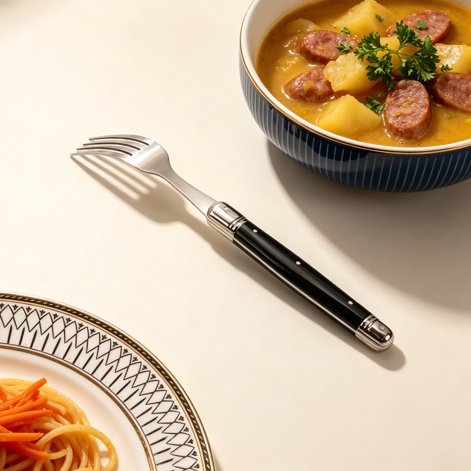 Homeful 4 Pieces Stainless Steel Black Flatware