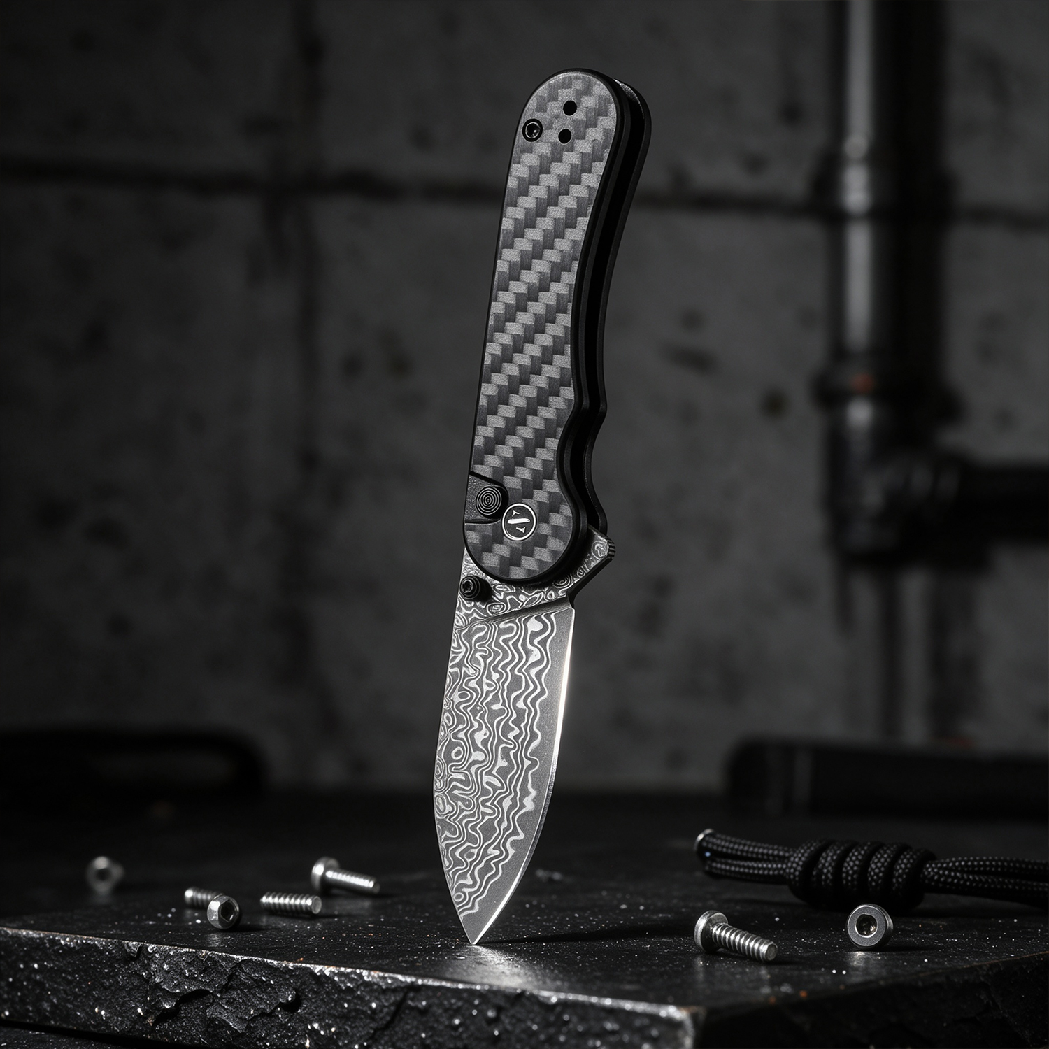Folding Knife Stainless Steel Blade, Non-Slip Grip Pocket Knife