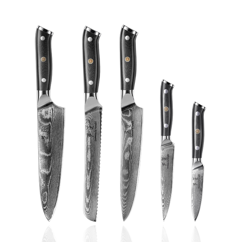 Homeful Japanese Steel Damascus Master Chef Knife Set