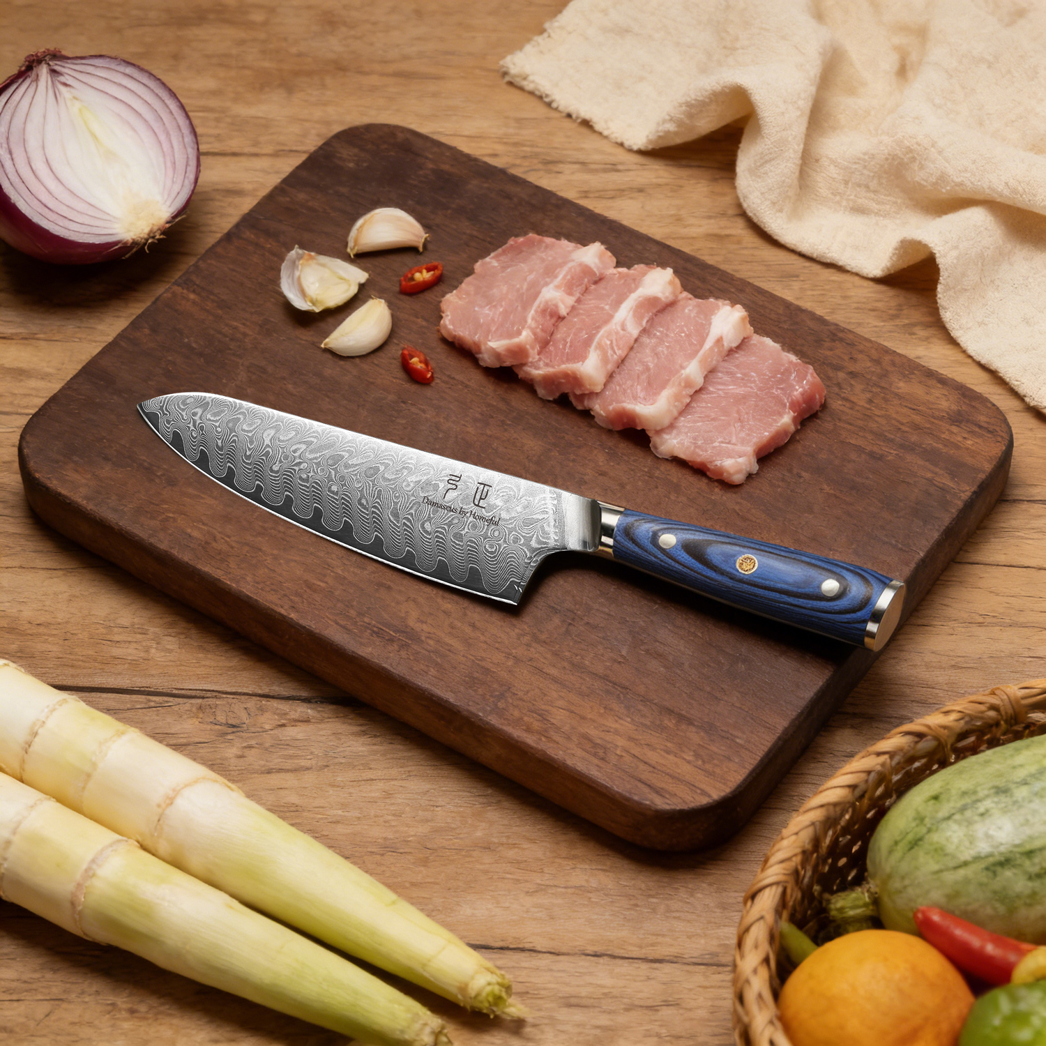 Homeful Damascus VG10 Steel Professional Kitchen Knife