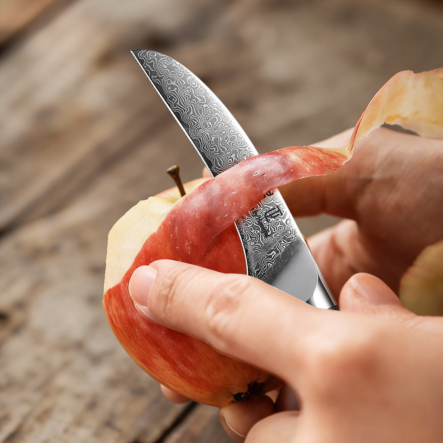 Homeful 2 Pieces Damascus Steel Bread Knife and Paring Knife