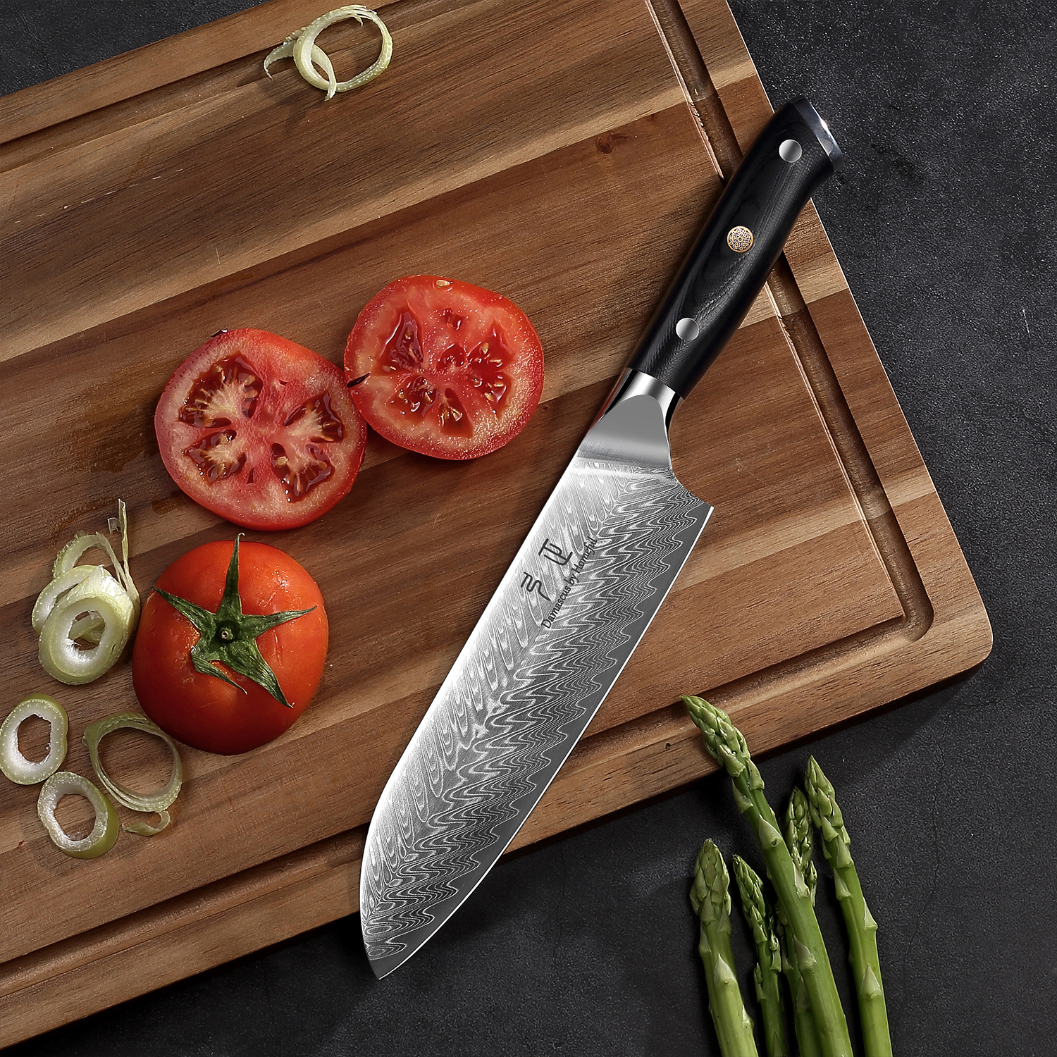 4Pcs VG10 Steel Damascus G10 Handle Knife Set