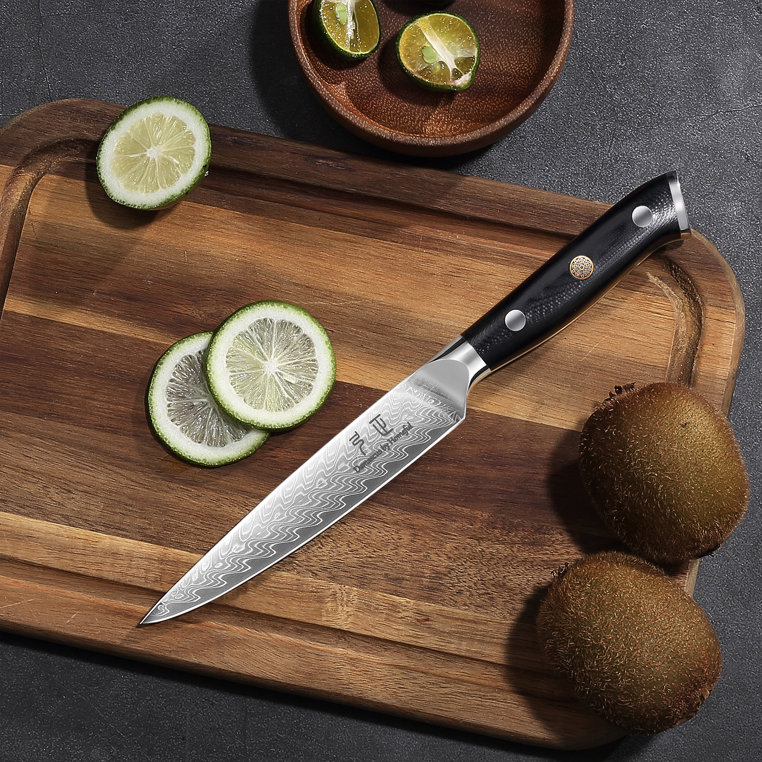 4Pcs VG10 Steel Damascus G10 Handle Knife Set