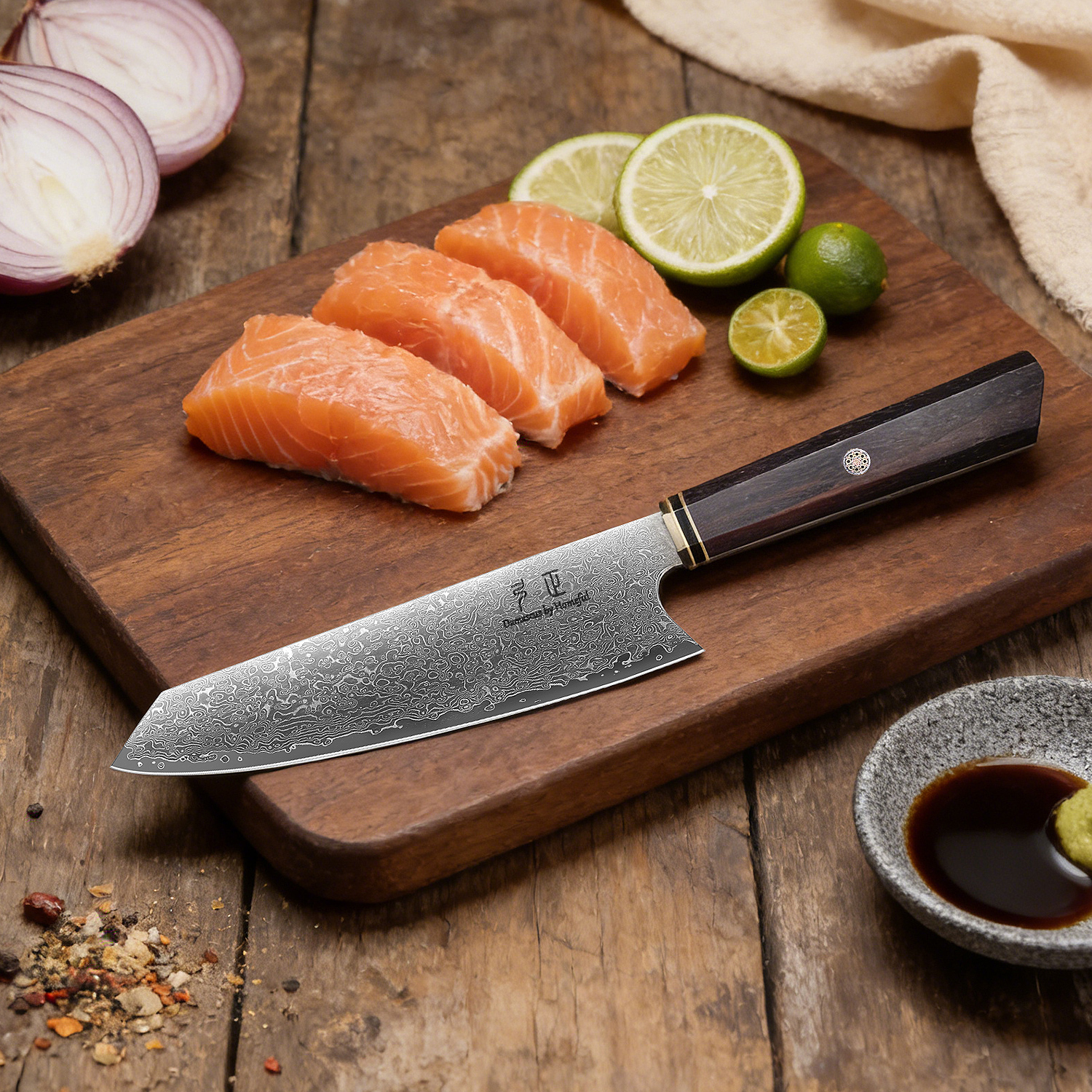 Homeful 4 Pieces Damascus Knife Set