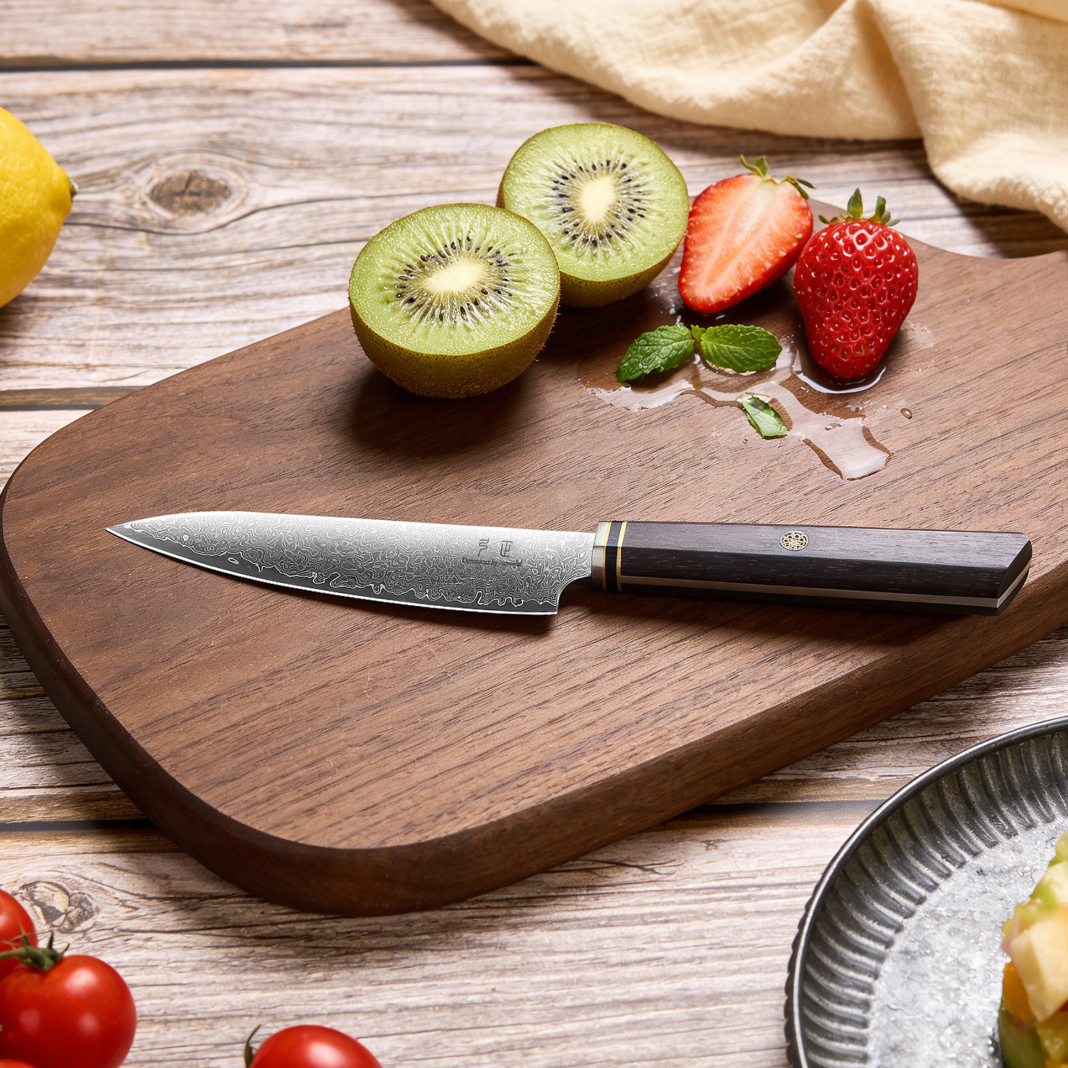 Homeful 4 Pieces Damascus Knife Set