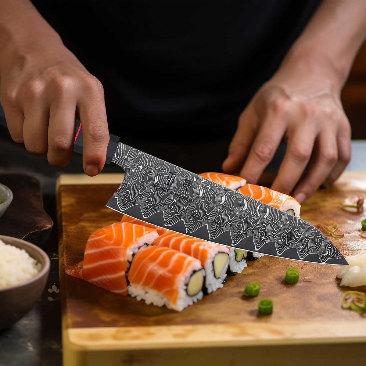 Homeful 3-Piece Japanese Steel Damascus Kitchen Knife Set
