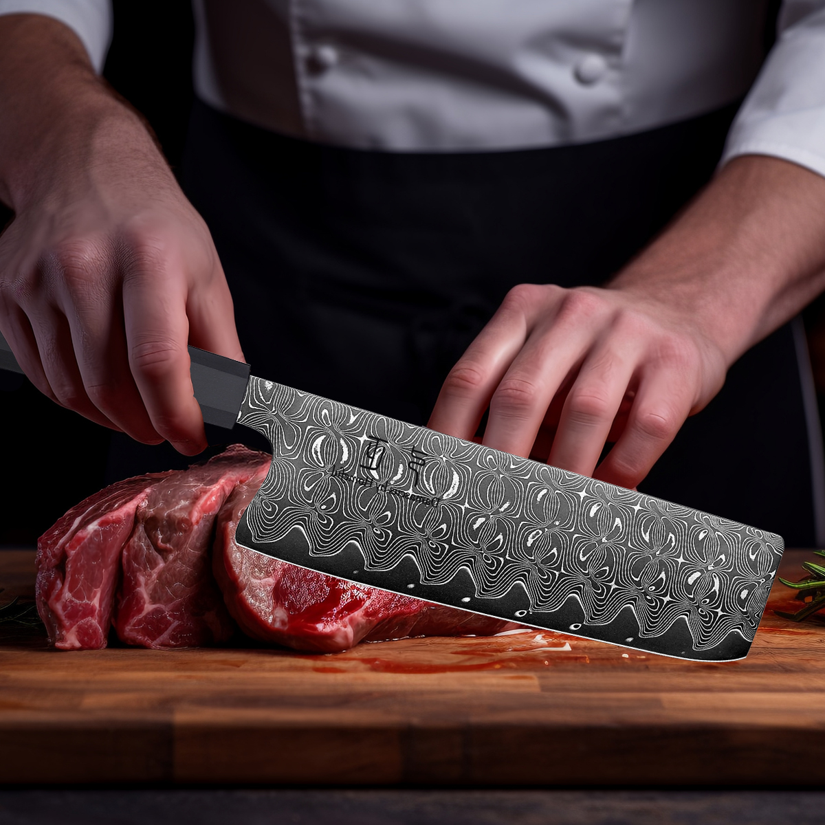 Homeful 3-Piece Japanese Steel Damascus Kitchen Knife Set