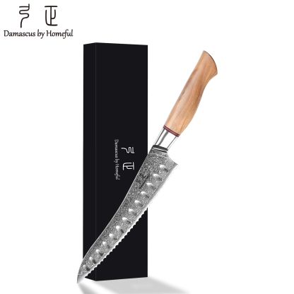 7 PCs Damascus knife set