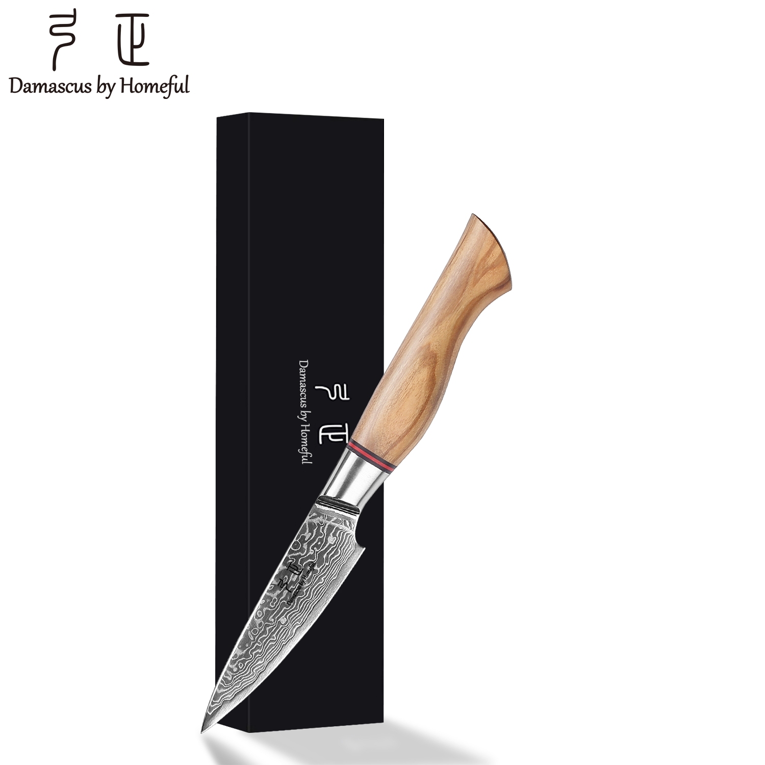 7 PCs Damascus knife set