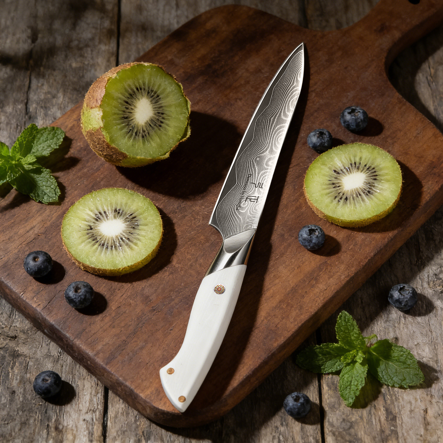 6 Pieces Damascus Steel Kitchen Knife Set