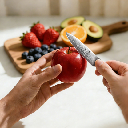 3.5"  Paring knife with Turquoise Stone handle