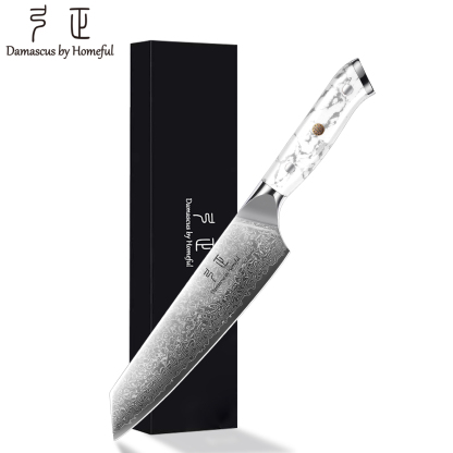 7"  Kiritsuke knife knife with Turquoise Stone handle