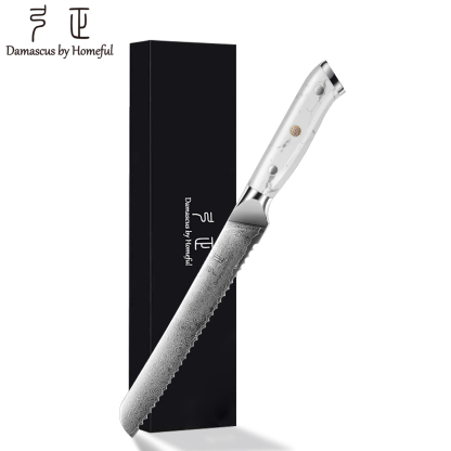 8"  Bread knife with Turquoise Stone handle