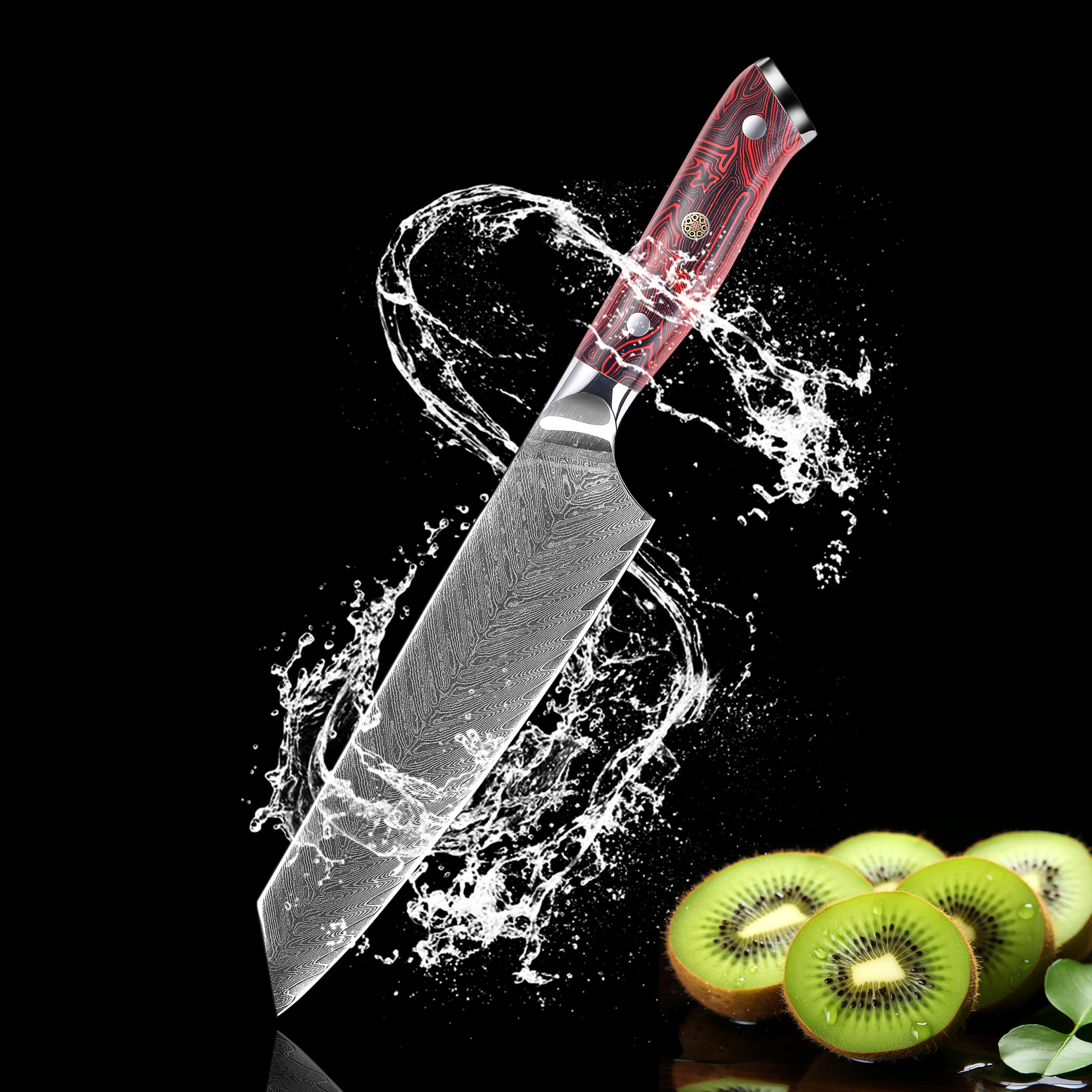 Homeful 8 Inch Chef Knife with Wood Handle