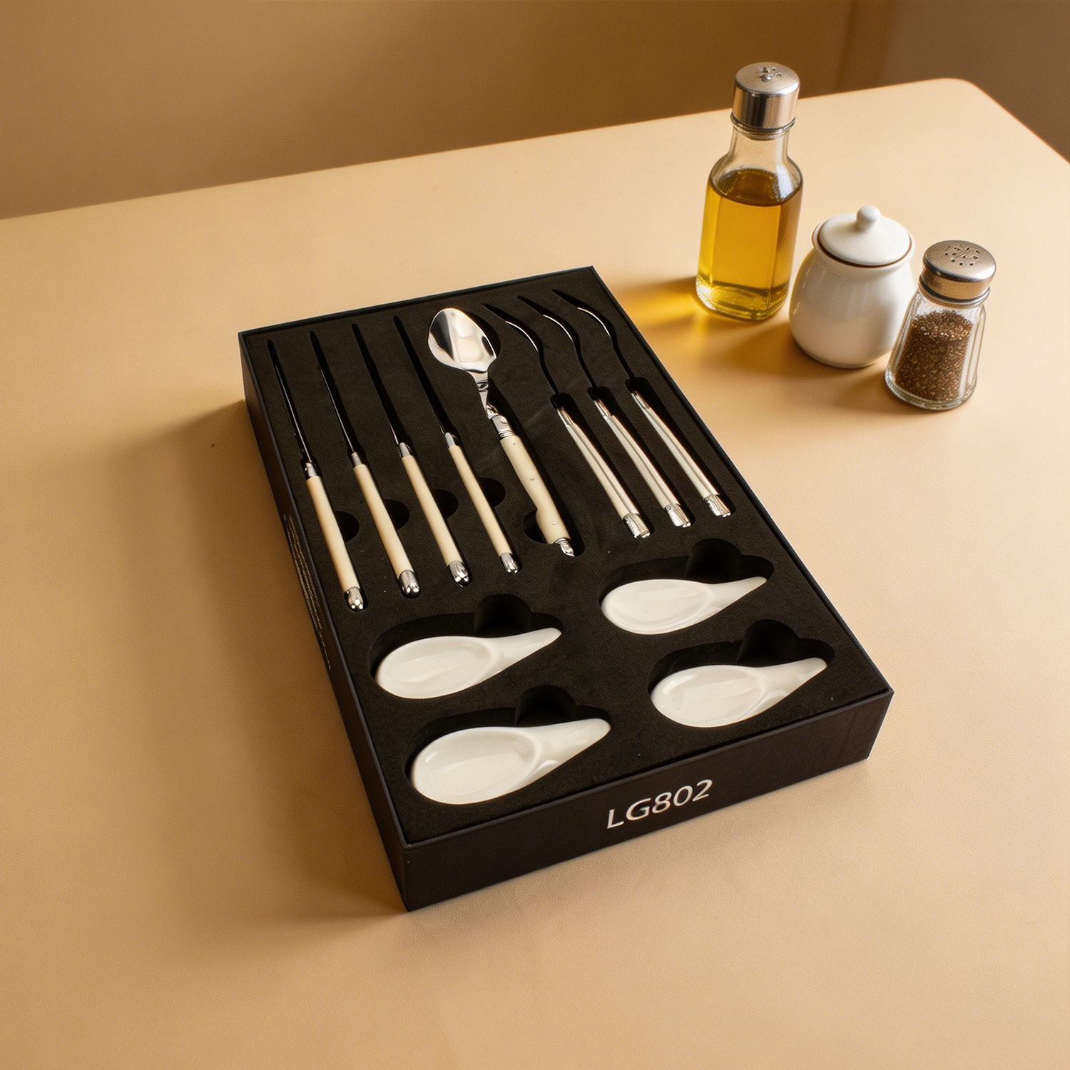 Homeful Cutlery Chopsticks and Table Spoon Set
