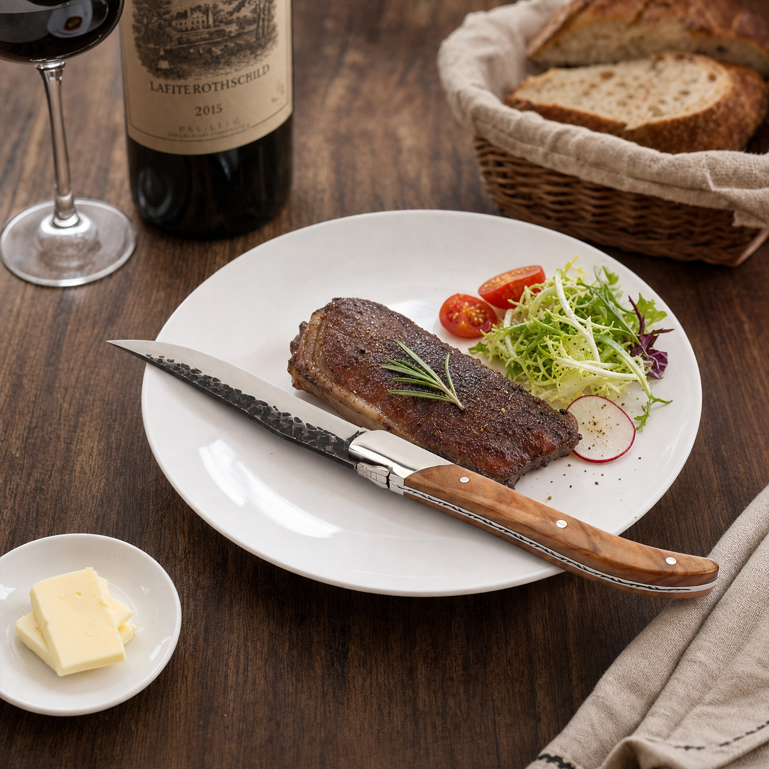 Homeful Laguiole Forged Hammer Steak Knife Set