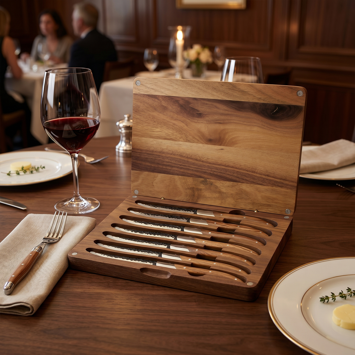 Homeful Laguiole Forged Hammer Steak Knife Set