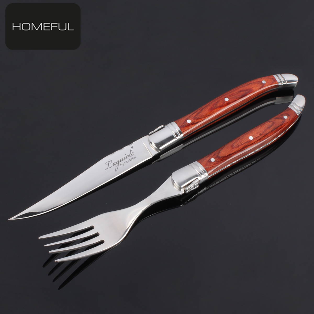 Homeful Luxury Laguiole Flatware Set For Home And Restaurant