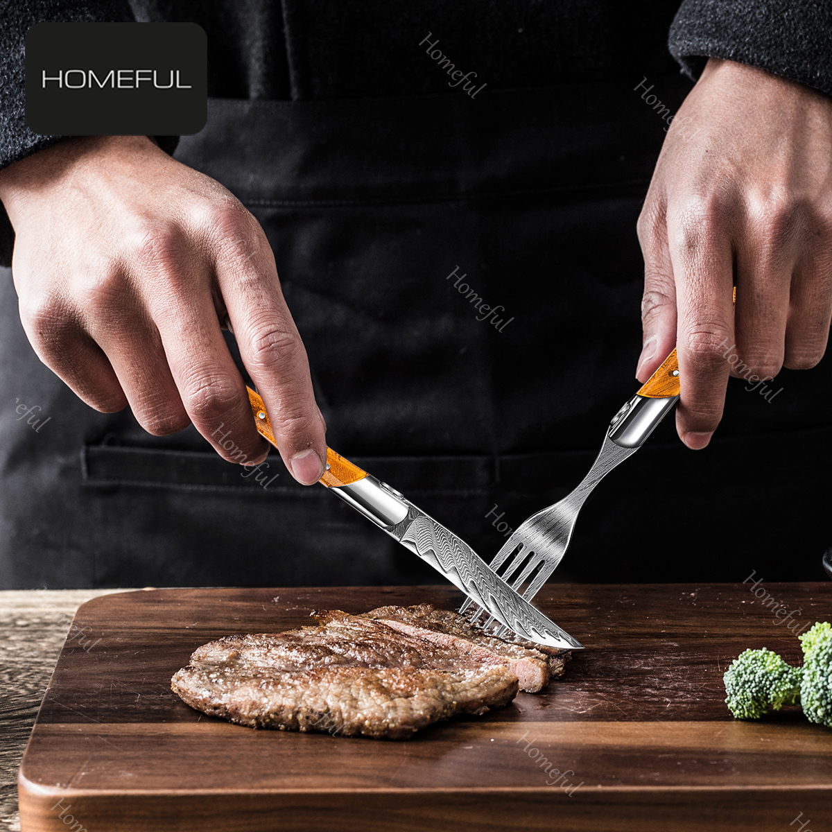 Homeful 3 Pieces Luxury  Cutlery Set