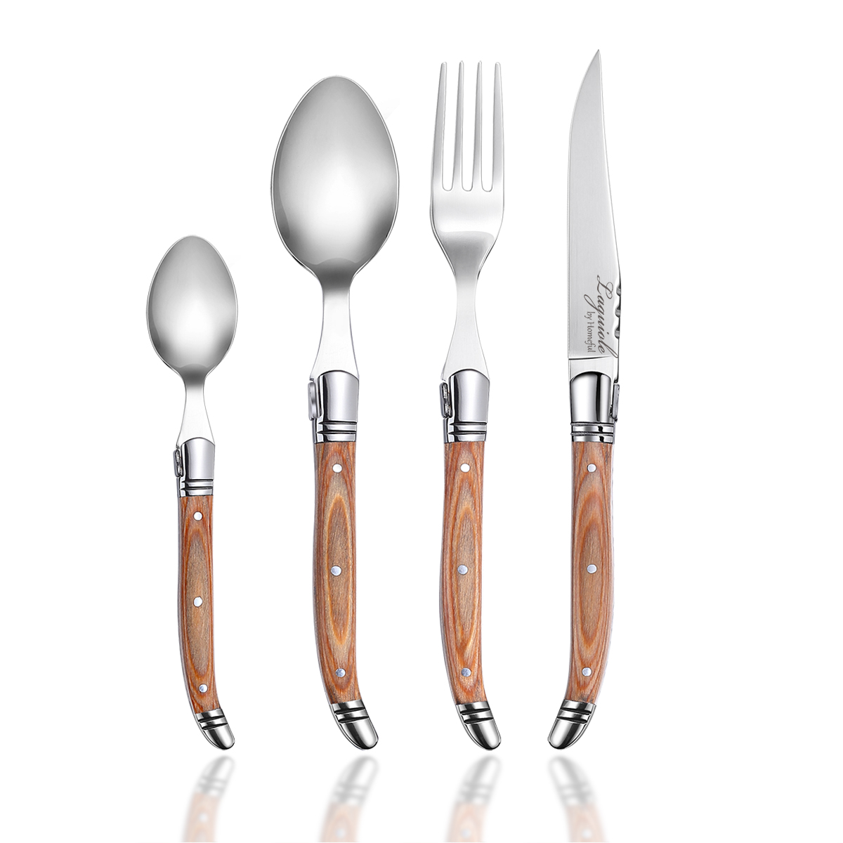 Homeful Laguiole  Cutlery Set With Pakka wood Handle