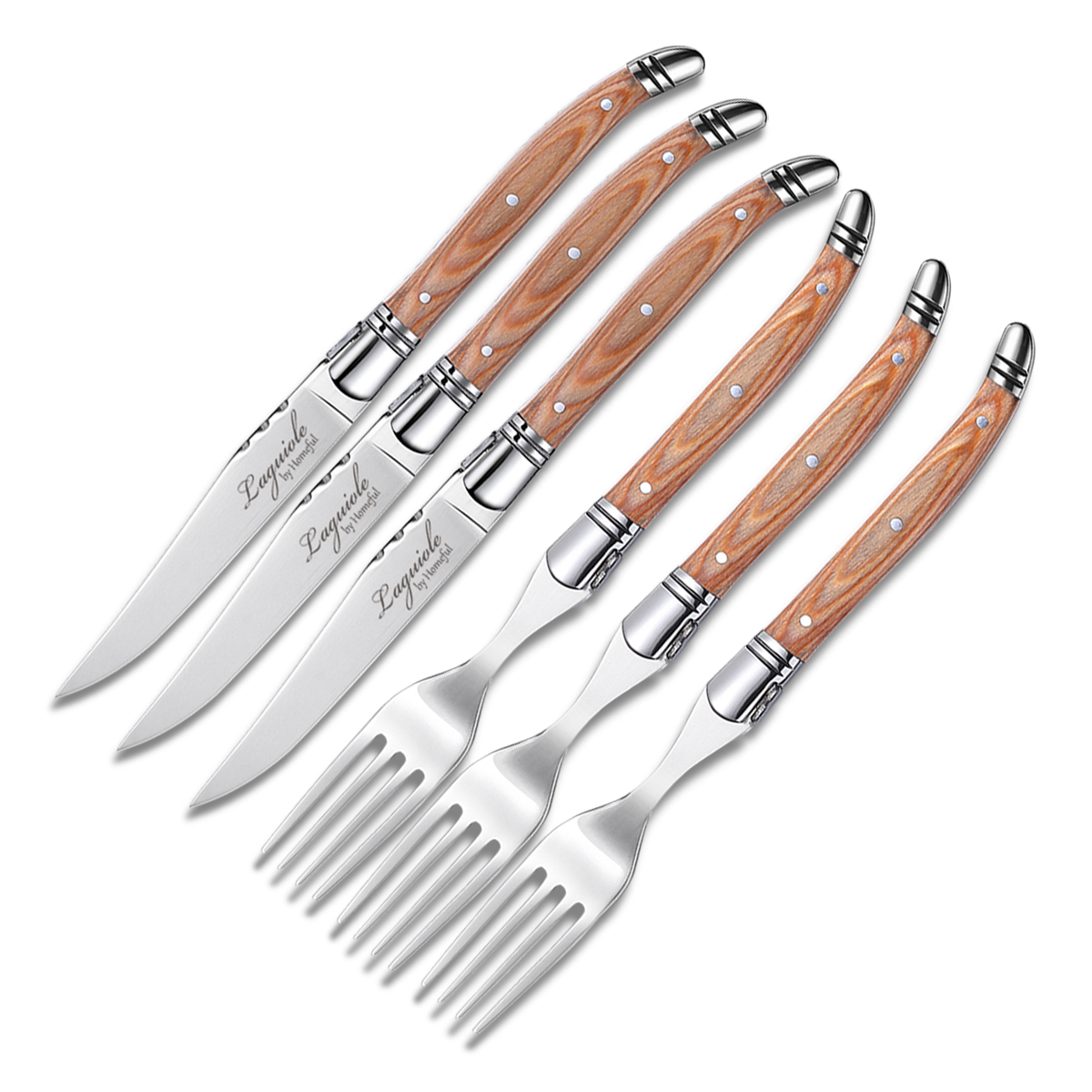 Homeful Laguiole  Cutlery Set With Pakka wood Handle