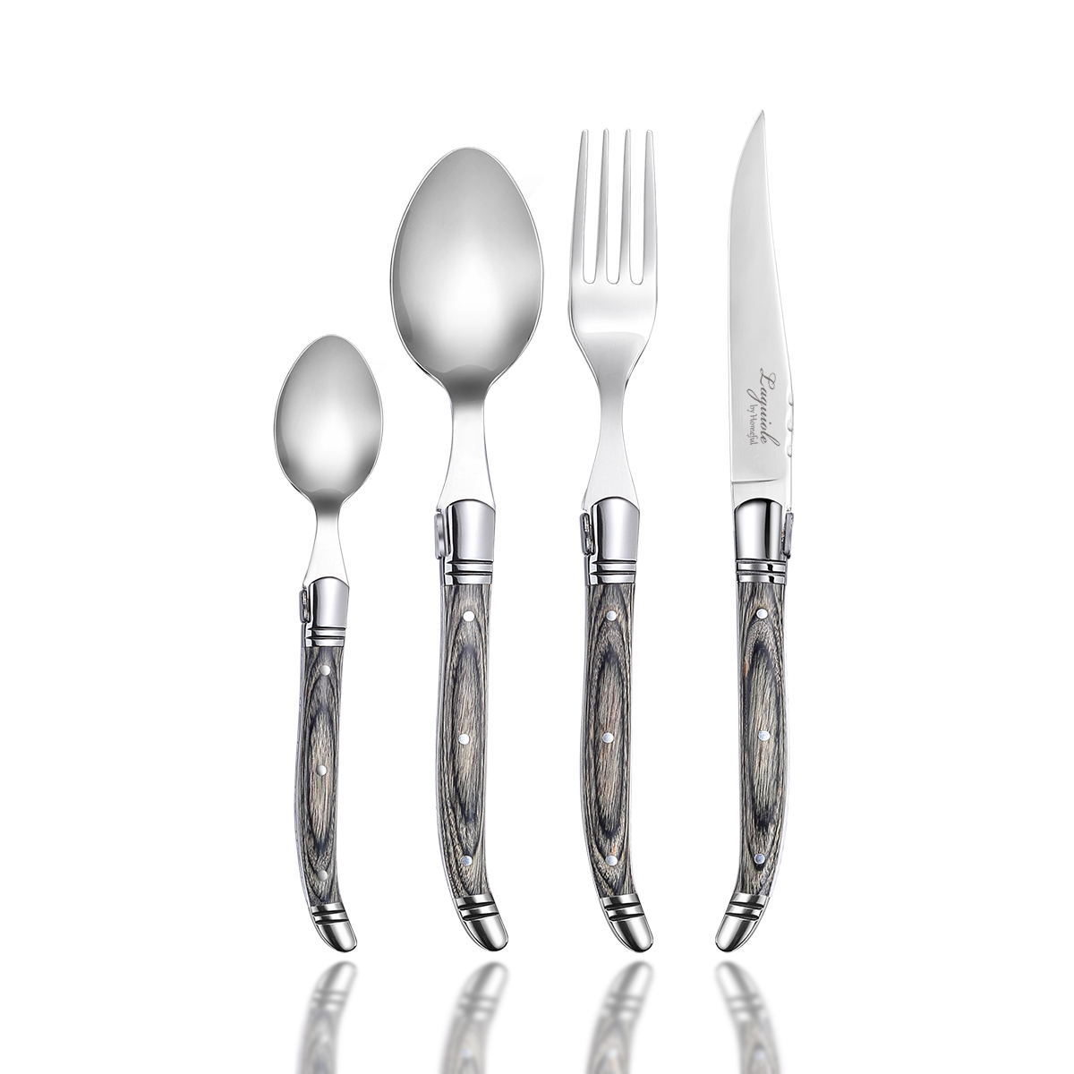 Homeful 4 Pieces Premium Laguiole Flatware Set