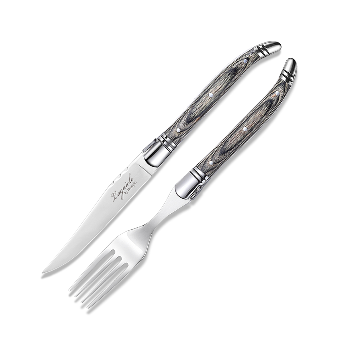 Homeful 4 Pieces Premium Laguiole Flatware Set