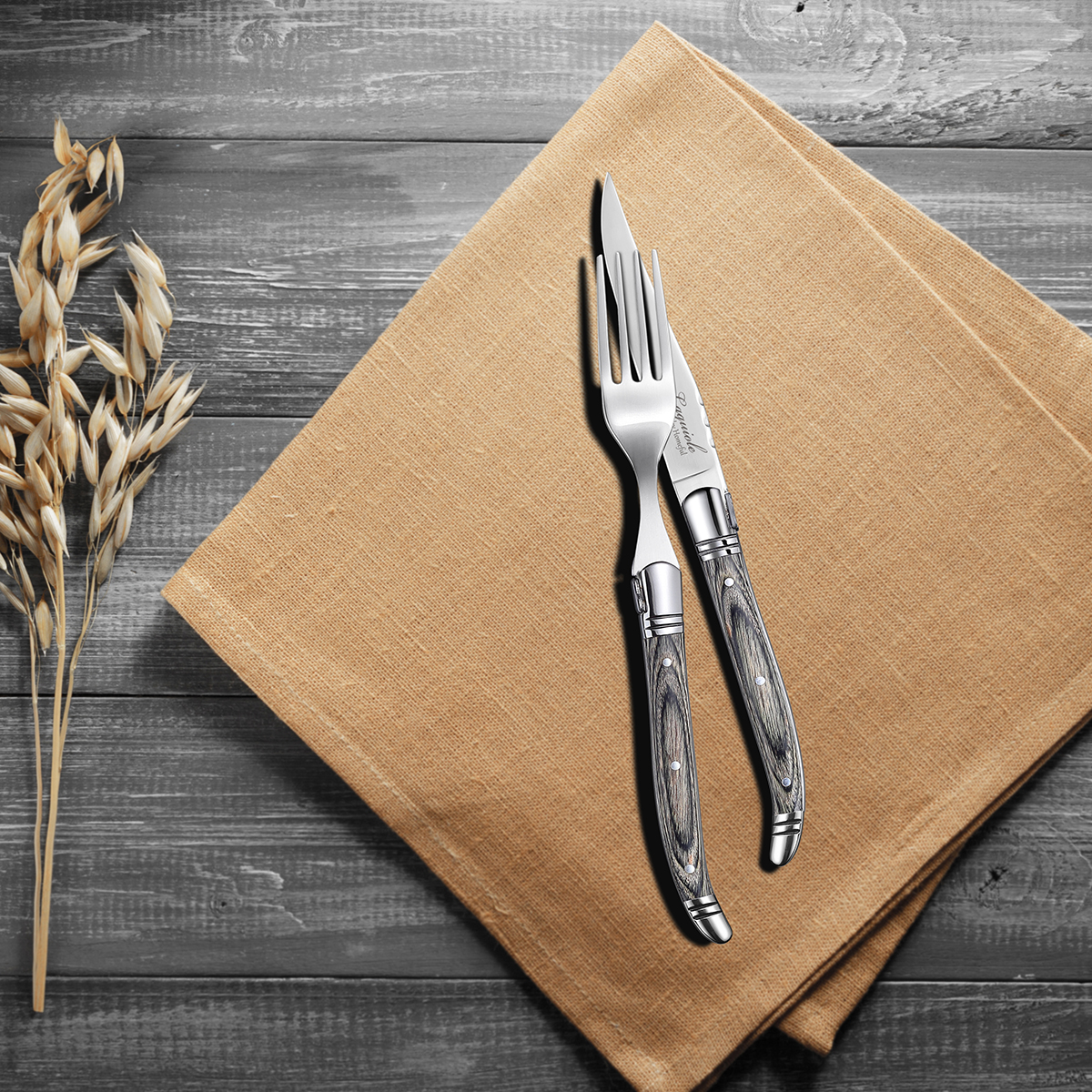 Homeful 4 Pieces Premium Laguiole Flatware Set