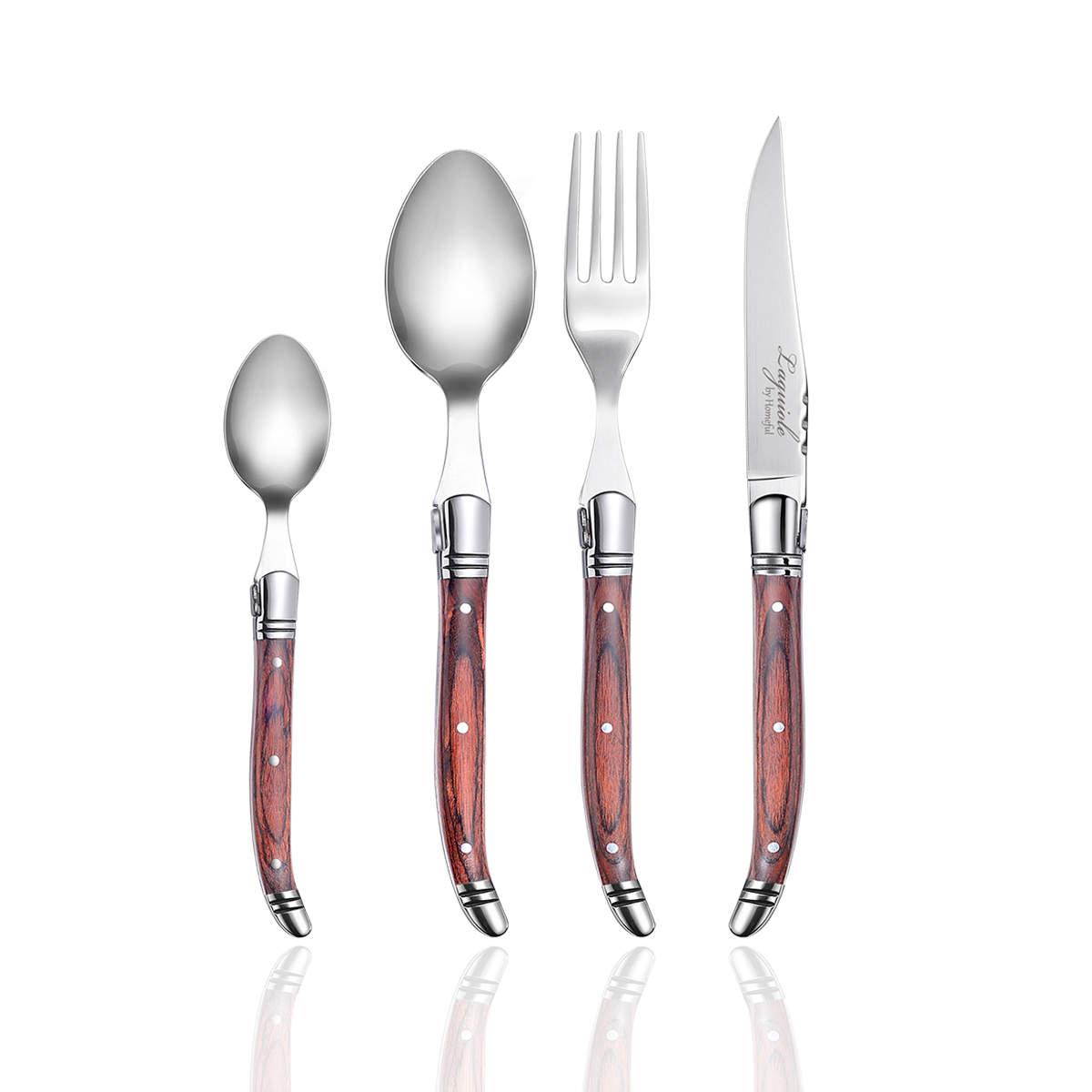 Homeful Laguiole 4 Pieces Flatware Set
