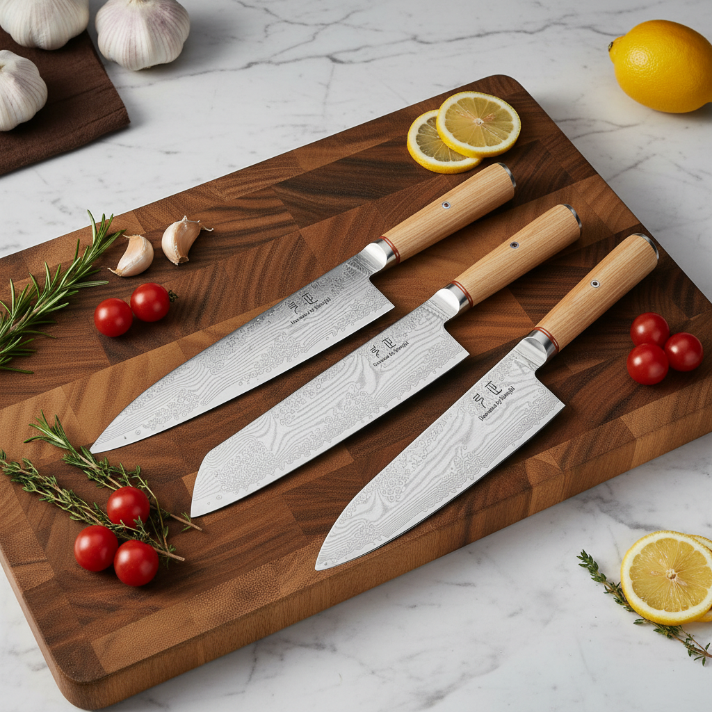 Homeful Chef Knife Damascus Kitchen Knives