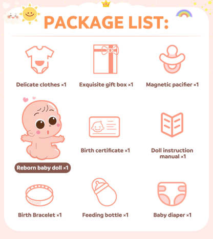 Realistic Reborn Baby Dolls - 17/20/22 Inch Weighted Newborn Girl & Boy with Gift Box, for Ages 3+