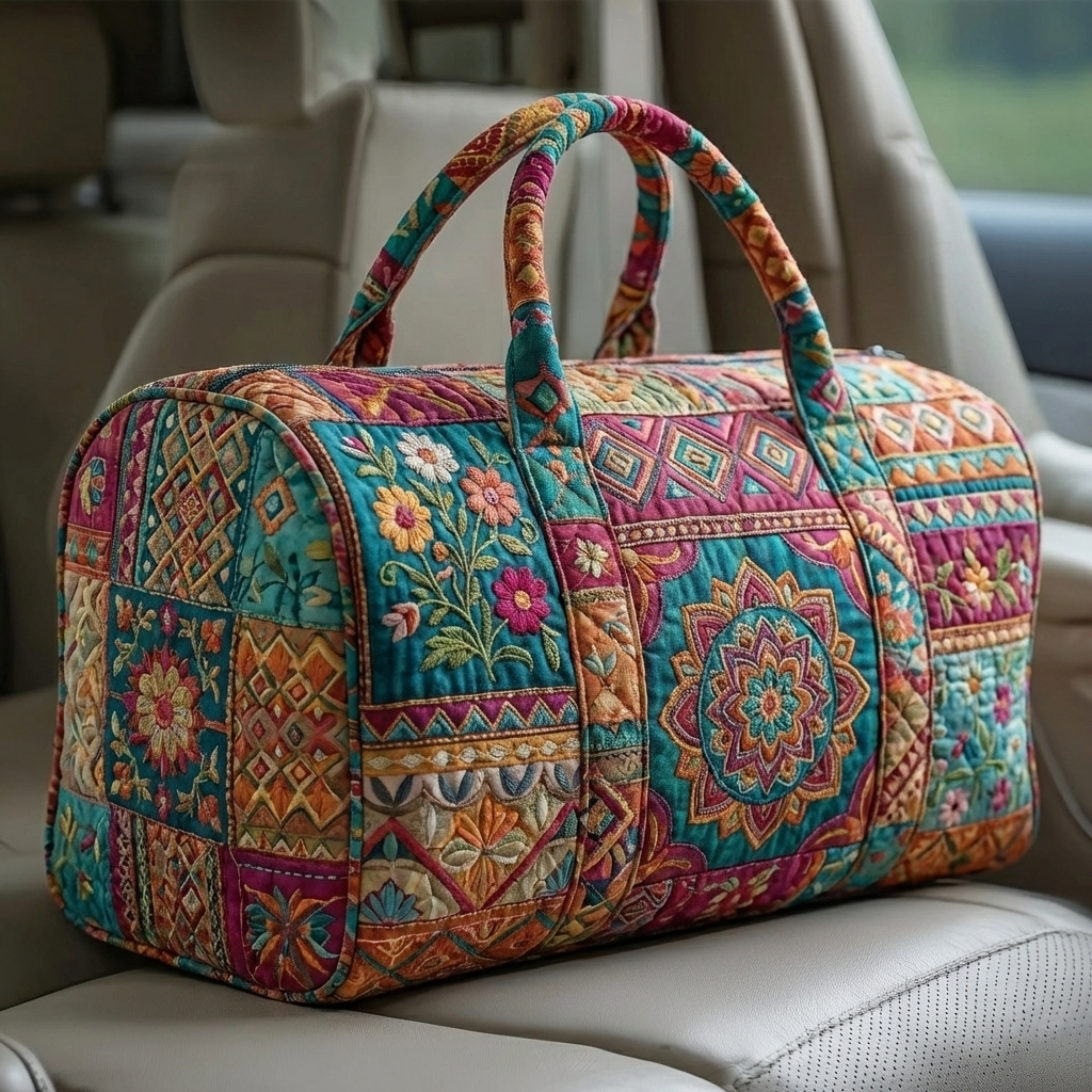 【The Mandala Dream】Exotic Patchwork Art - Heavy-duty Overlock Travel Bag