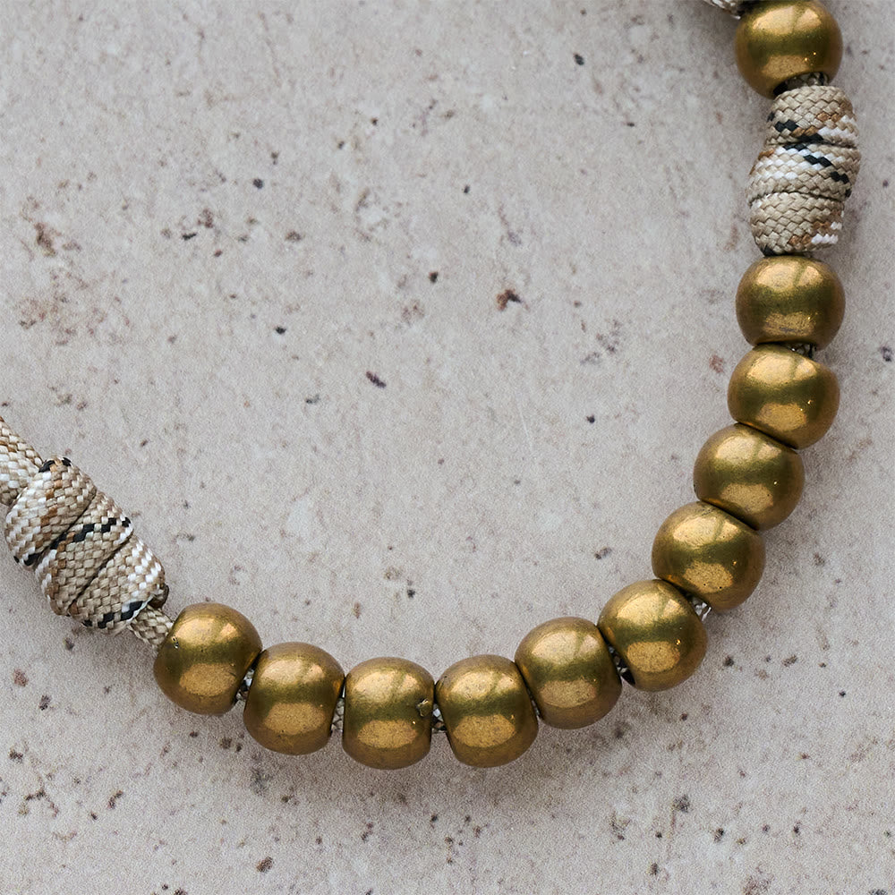  Rustic Faith Bronze Pocket Rosary with Copper St. Benedict & Crucifix