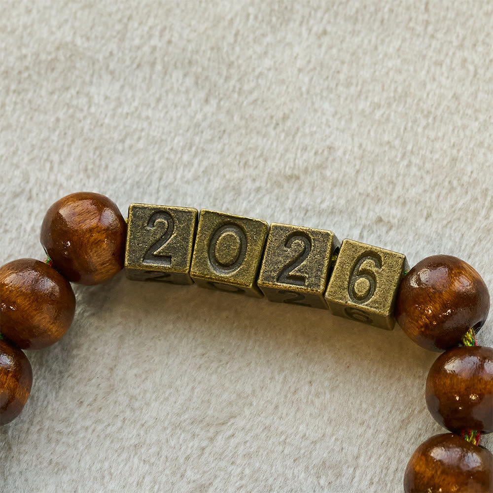 FREE Today: 2026 New Year Wooden Rosary: Colorful Cotton Cord Faith Design