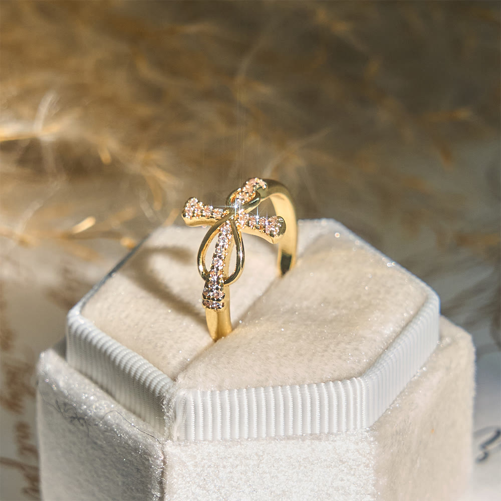  Golden/Silver Mobius Cross Ring Carry His Grace in Daily Wear