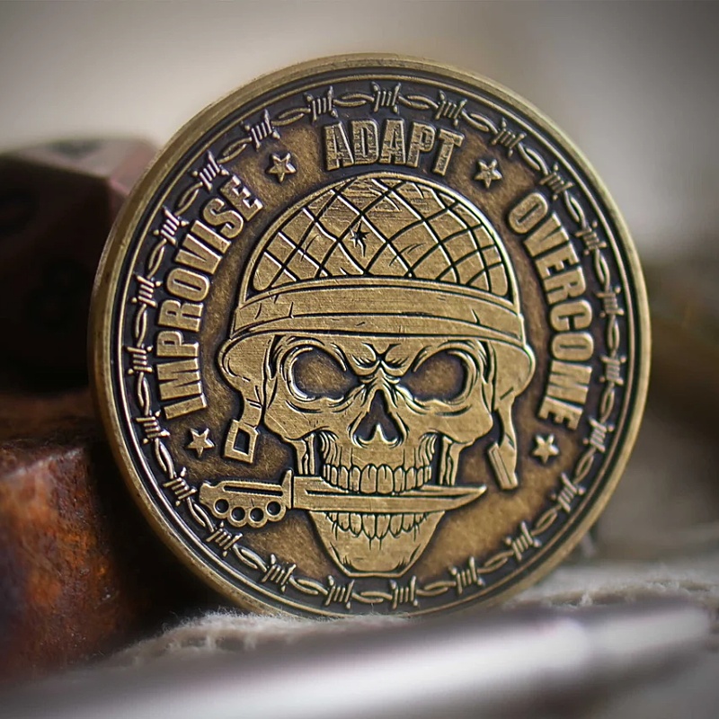 Improvise Adapt Overcome Coin