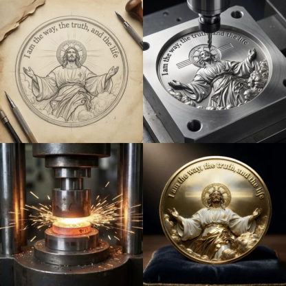 ✝️ “In God We Trust” 250th Anniversary Christian Commemorative Coin 🇺🇸🪙