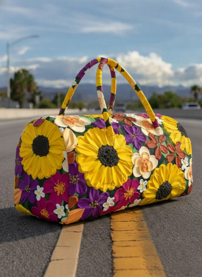 Retro Bohemia Journey Quilted Duffle Bag GFTOTP10823