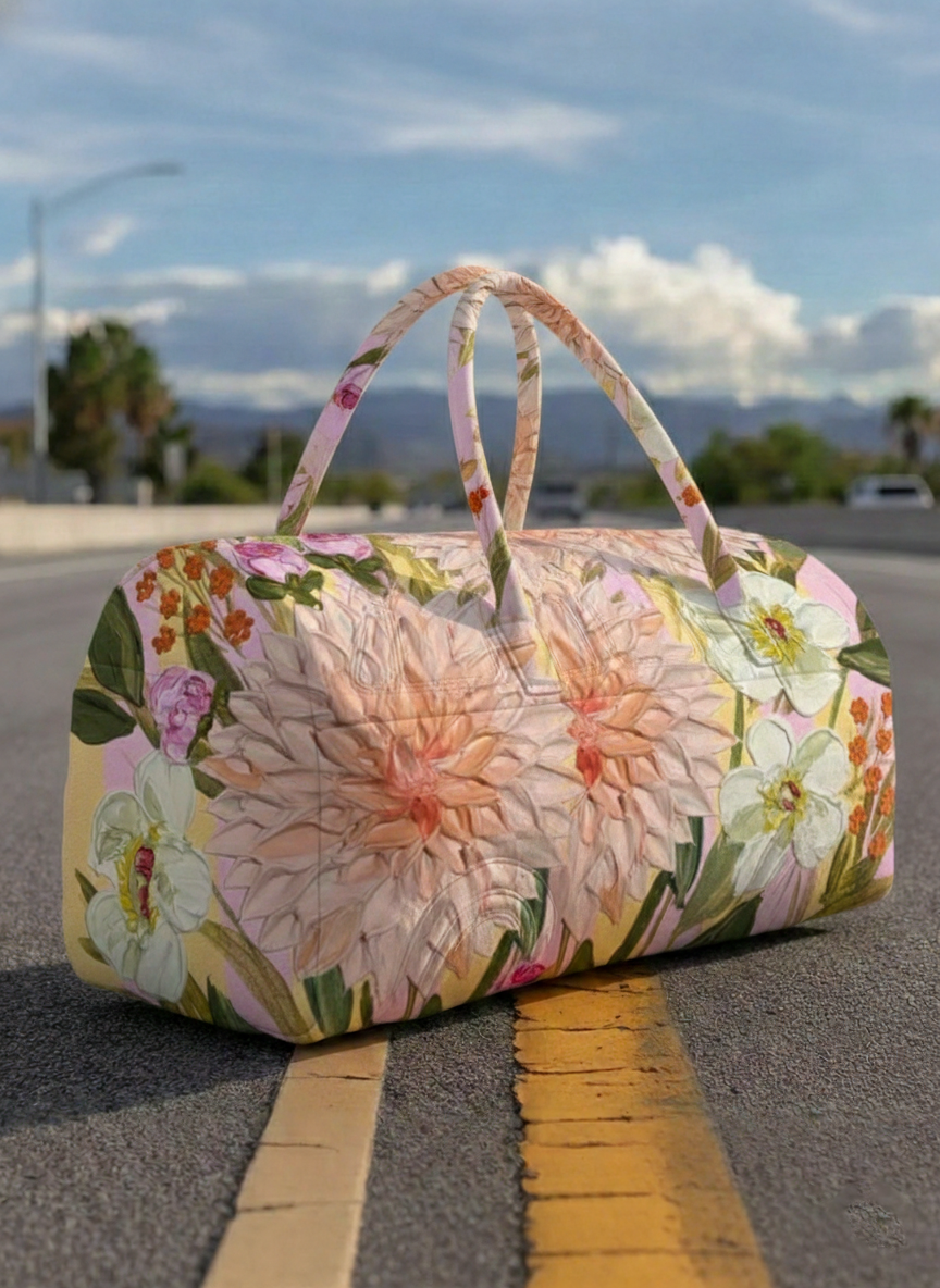 Retro Bohemia Journey Quilted Duffle Bag