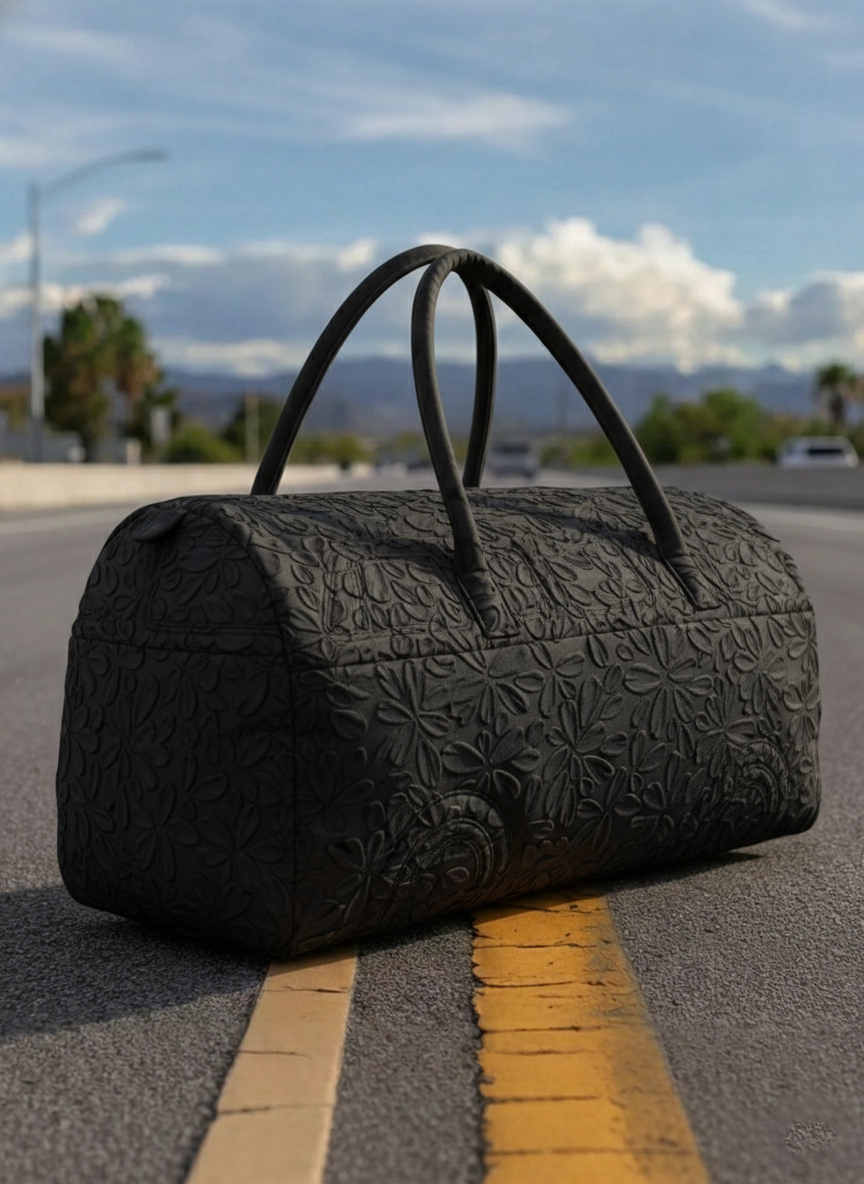 Retro Bohemia Journey Quilted Duffle Bag