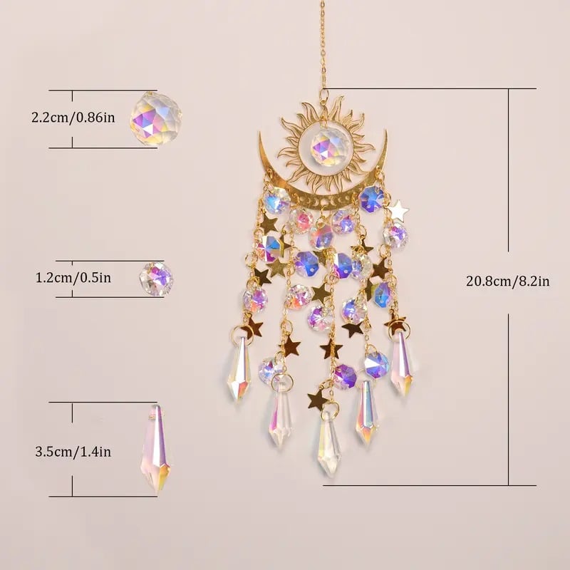 ✨Crystal Sun Catcher, lndoor Outdoor Decor for Window Bedroom Courtyard Garden☪️