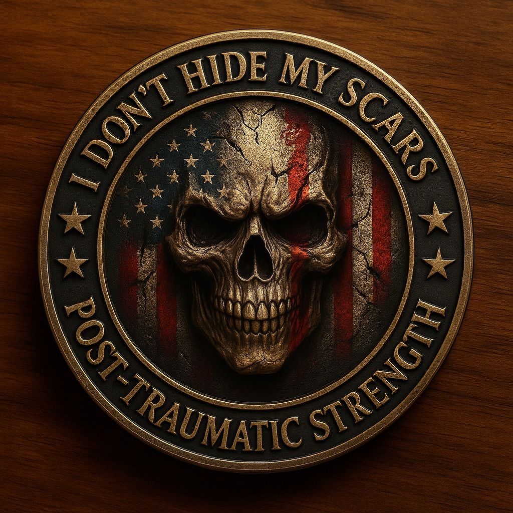 PTSD Is the Enemy – PTSD Warrior Coin of Strength & Survival
