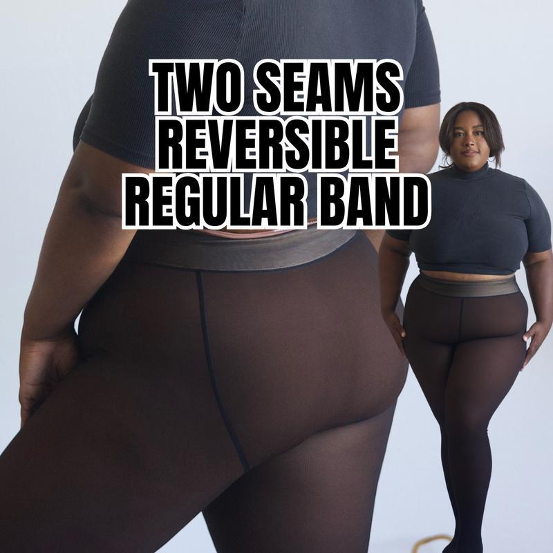 Original Magic Fleece-Lined Leggings: New Compression Band & One-Seam Design! Sizes XXS-3XL, 4 Shades, Closed Foot—Plus Sizes & Light to Brown Fur Options