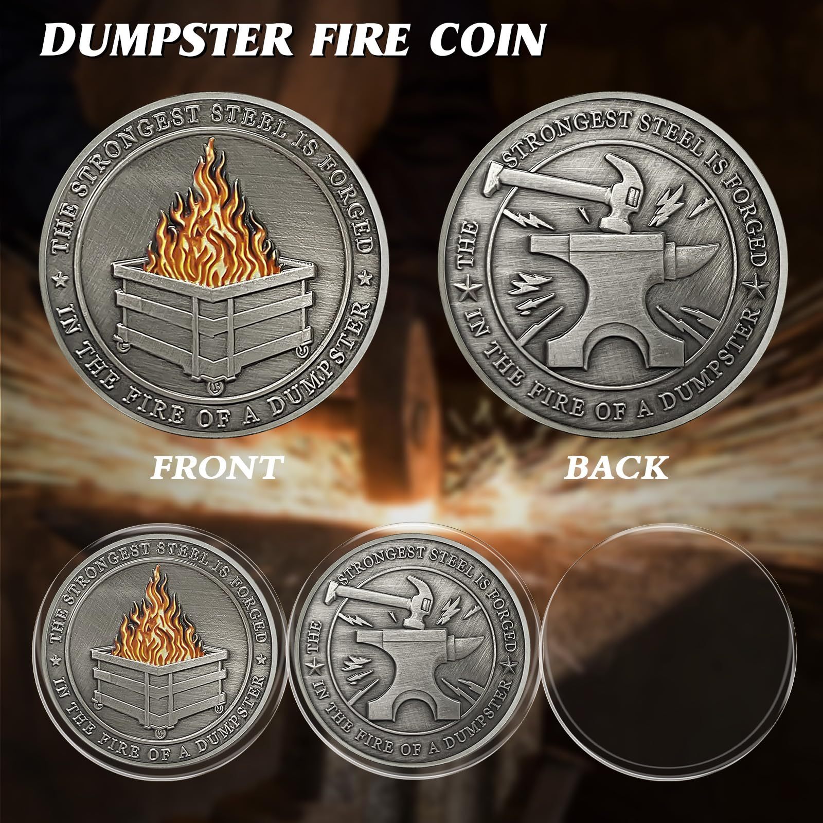 🔥This Week's Special Offer 49% OFF -Dumpster Fire Challenge Coins