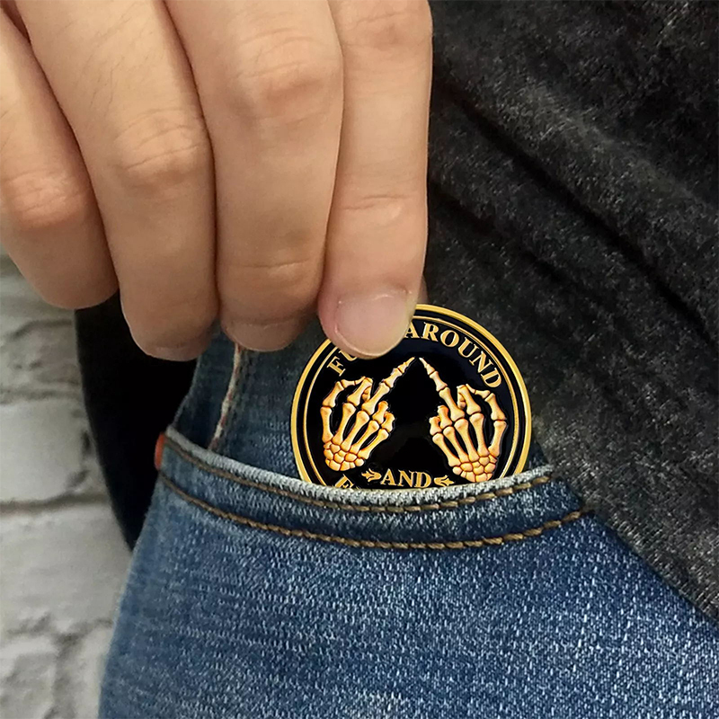 Funny Middle Finger F**k Challenge Coin