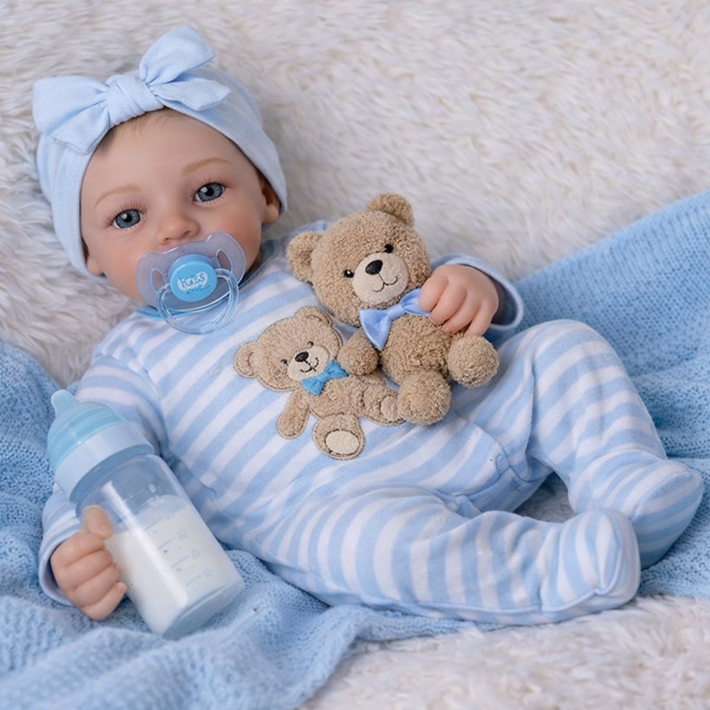 Realistic Reborn Baby Dolls 17/20/22 Inch Soft Weighted Body Lifelike Newborn Doll Girl & Boy with Gift Box for Kids Age 3+