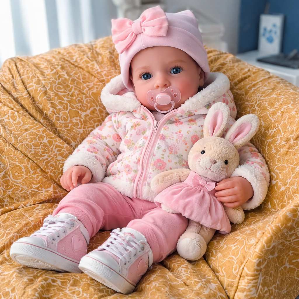 Realistic Reborn Baby Dolls 17/20/22 Inch Soft Weighted Body Lifelike Newborn Doll Girl & Boy with Gift Box for Kids Age 3+